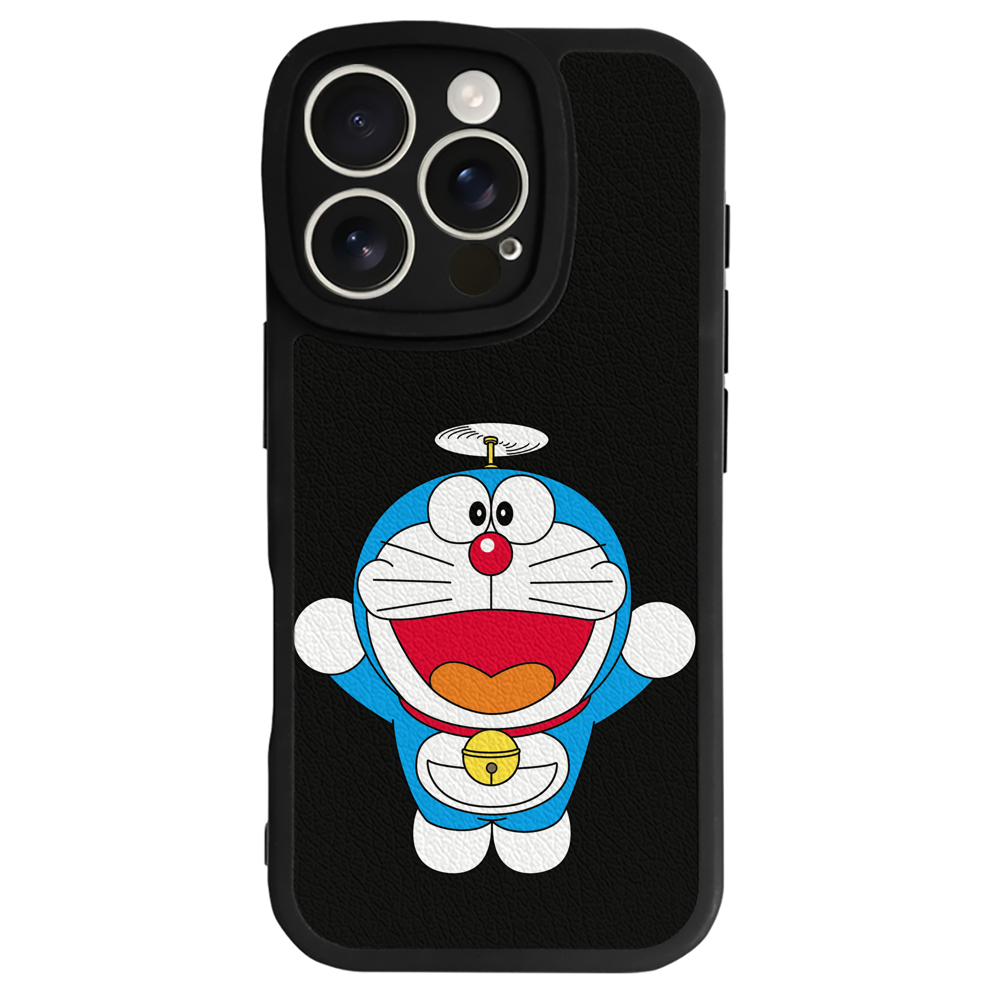 （画像用） ドラえもん Doraemon 【iPhone 16シリーズ対応】シリコンスマホケース（レザー調） 材質：シリコン